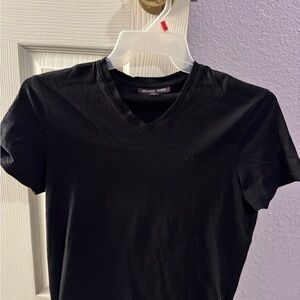 Michael Kors Black V-Neck Men's Shirt
